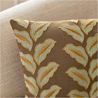 Oversized Linear Leaves Pillow Cover