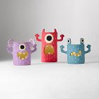 Papier-Mache Monster Luminaries (Set of 3)