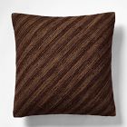 Diagonal Striated Hand-loomed Pillow Cover