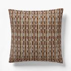Embroidered Arrow Ikat Pillow Cover