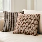 Embroidered Arrow Ikat Pillow Cover