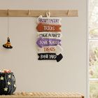 Felt Halloween Village Signs Wall Hanging