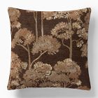 Chenille Jacquard Treescape Pillow Cover