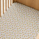 Organic Laney Floral Crib Fitted Sheet