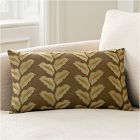 Oversized Linear Leaves Pillow Cover