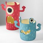 Papier-Mache Monster Luminaries (Set of 3)