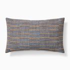 Woven Broken Stripe Lumbar Pillow Cover