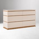 Kade Lacquer &amp; Wood 6-Drawer Dresser (60")