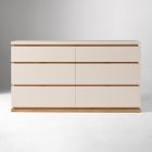 Kade Lacquer &amp; Wood 6-Drawer Dresser (60")