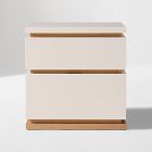 Kade Lacquer &amp; Wood Nightstand (22")