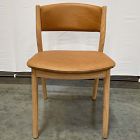 Open Box: Marcus Samuelsson Leather Dining Chair - Ludlow Leather Sesame, Blonde
