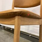 Open Box: Marcus Samuelsson Leather Dining Chair - Ludlow Leather Sesame, Blonde