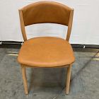 Open Box: Marcus Samuelsson Leather Dining Chair - Ludlow Leather Sesame, Blonde