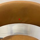 Open Box: Marcus Samuelsson Leather Dining Chair - Ludlow Leather Sesame, Blonde