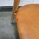 Open Box: Marcus Samuelsson Leather Dining Chair - Ludlow Leather Sesame, Blonde