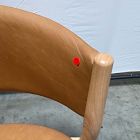Open Box: Marcus Samuelsson Leather Dining Chair - Ludlow Leather Sesame, Blonde