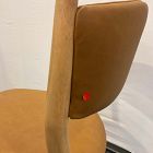 Open Box: Marcus Samuelsson Leather Dining Chair - Ludlow Leather Sesame, Blonde