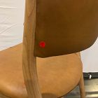 Open Box: Marcus Samuelsson Leather Dining Chair - Ludlow Leather Sesame, Blonde