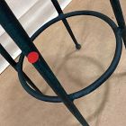 Open Box: Pierce &amp; Ward Bar Stool (30") - Deluxe Velvet Juniper, Dark Verdigris