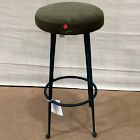 Open Box: Pierce &amp; Ward Bar Stool (30") - Deluxe Velvet Juniper, Dark Verdigris