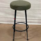 Open Box: Pierce &amp; Ward Bar Stool (30") - Deluxe Velvet Juniper, Dark Verdigris