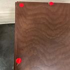 Open Box: Pierce &amp; Ward Burl Wood Nightstand (18") - Claro
