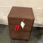 Open Box: Pierce &amp; Ward Burl Wood Nightstand (18") - Claro