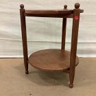 Open Box: Pierce &amp; Ward Wood Tiered Side Table (18") - Cool Walnut