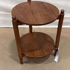 Open Box: Pierce &amp; Ward Wood Tiered Side Table (18") - Cool Walnut