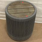Open Box: Porto Outdoor Round Side Table (17") - Driftwood