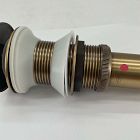 Open Box: Push Style Pop-Up Drain - Antique Brass