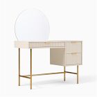 Open Box: Quinn Vanity (44") - Haze, Antique Brass