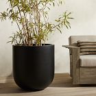 Open Box: Radius Ficonstone Indoor/Outdoor Planter, Extra Large (25.6"D x 26.8"H) - Black