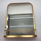 Open Box: Seamless Wall Shelf Mirror (17"W x 23"H) - Antique Brass