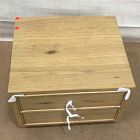 Open Box: Siobhan Oak Nightstand (20") - Blonde, Burnished Brass