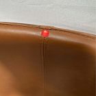 Open Box: Slope Leather Dining Chair, Set of 2 - Saddle Leather Nut, Charcoal