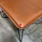 Open Box: Slope Leather Dining Chair, Set of 2 - Saddle Leather Nut, Charcoal