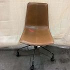 Open Box: Slope Leather Swivel Office Chair - Saddle Leather Nut, Antique Bronze