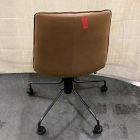 Open Box: Slope Leather Swivel Office Chair - Saddle Leather Nut, Antique Bronze