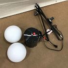 Open Box: Sphere &amp; Stem 2-Light Floor Lamp (62") - Matte Black