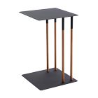 Open Box: Yamazaki Plain Sliding Side Table (14") - Black, Walnut