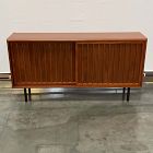 Open Box: Slatted Shallow Media Console (48") - Walnut