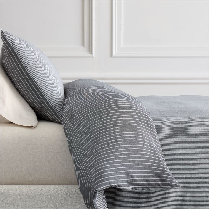 Woven Stripe Duvet Cover & Shams | West Elm