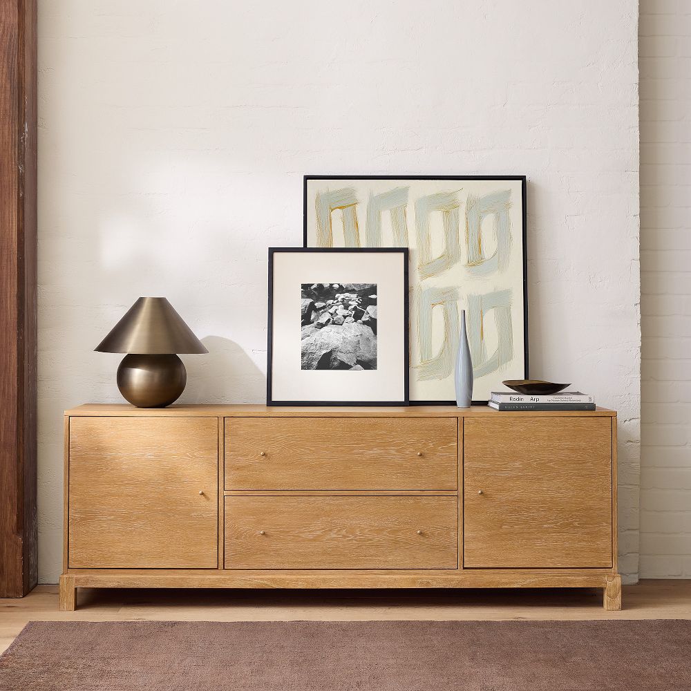 Tobin Cerused Media Console (73") by West Elm