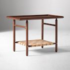 Aniya Woven Leather Side Table (29")