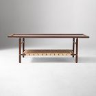 Aniya Woven Leather Coffee Table (48")
