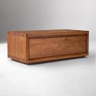 Calla Solid Wood Storage Coffee Table (44")