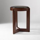 Fleurette Glass Top Side Table (14")