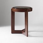 Fleurette Glass Top Side Table (14")