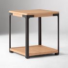 Macy Wood &amp; Metal Side Table (18")